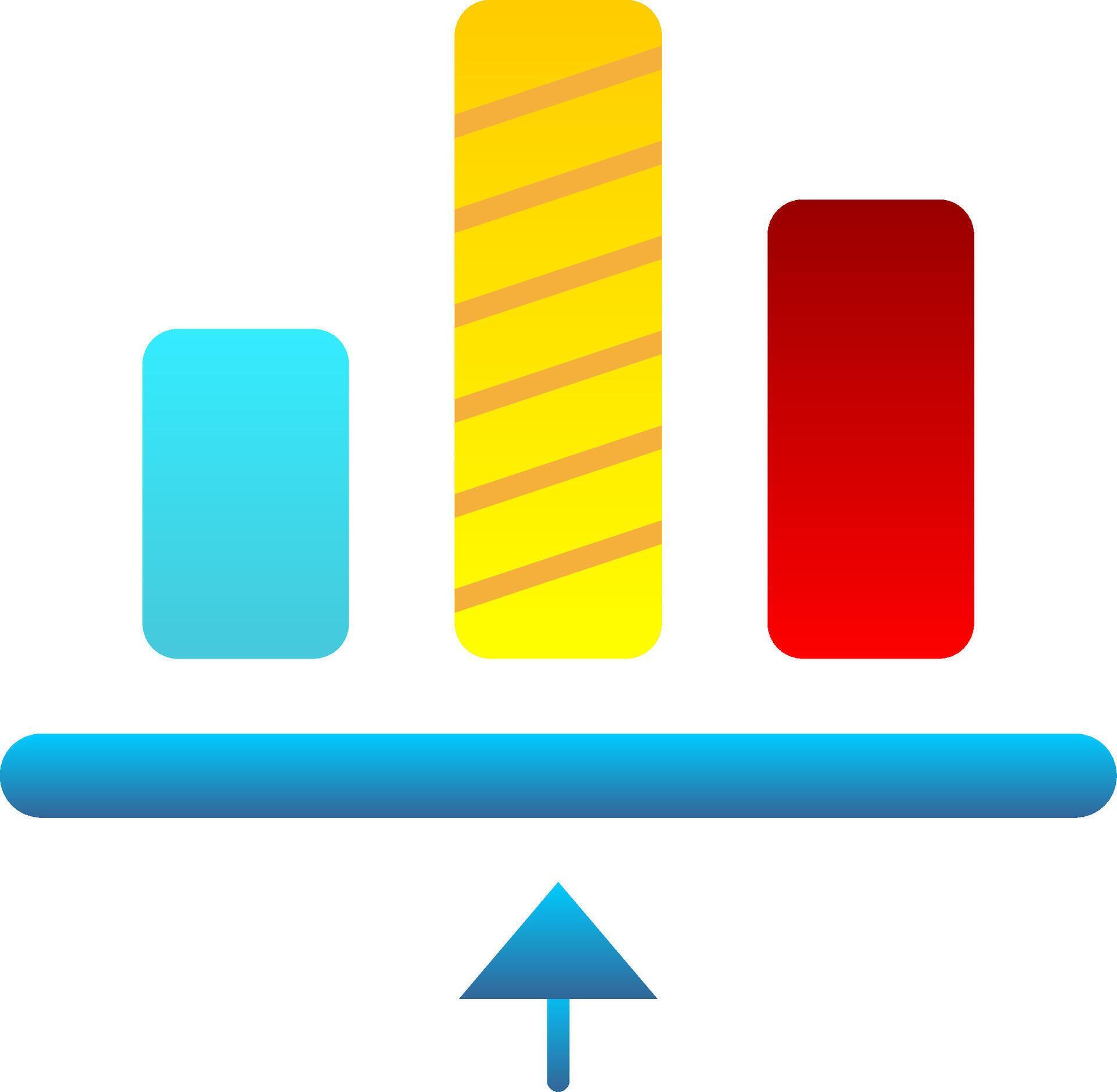 Bottom allignment Flat Gradient Icon 38723751 Vector Art at Vecteezy