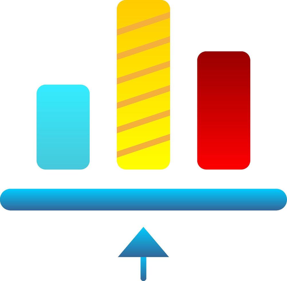 Bottom allignment Flat Gradient Icon 38723751 Vector Art at Vecteezy