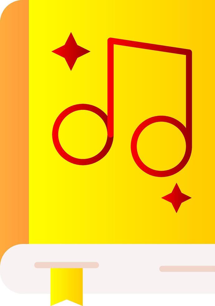 música plano degradado icono vector