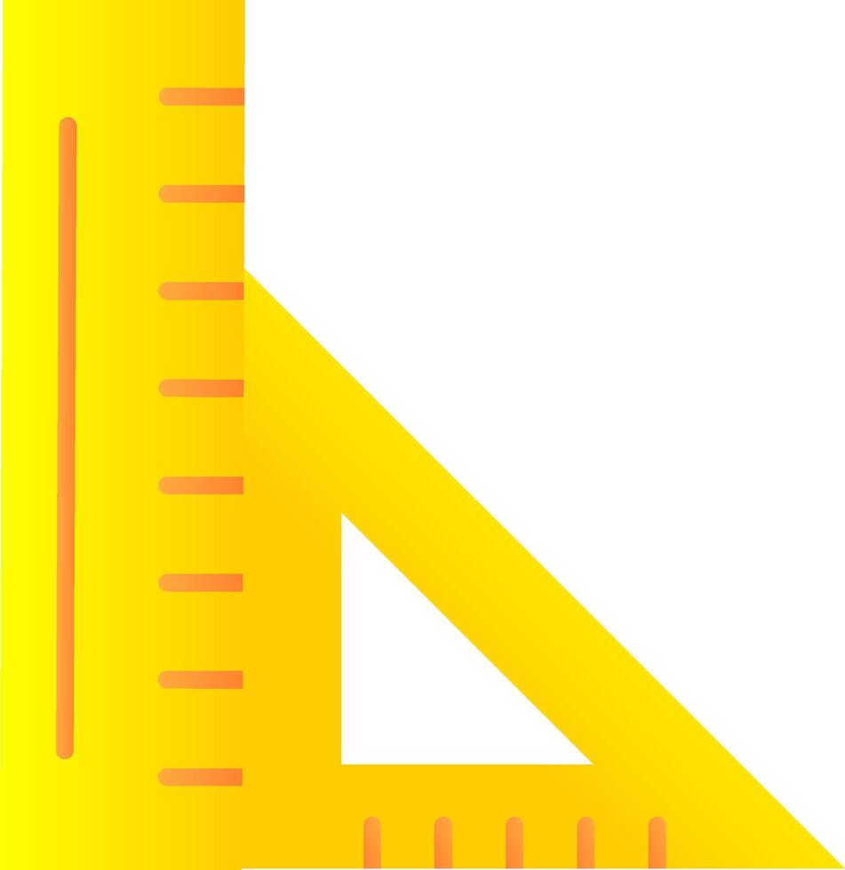Ruler Flat Gradient Icon vector