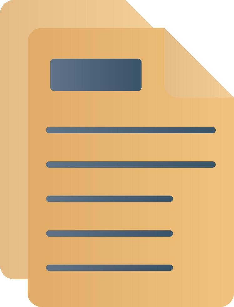 Paper Flat Gradient Icon vector