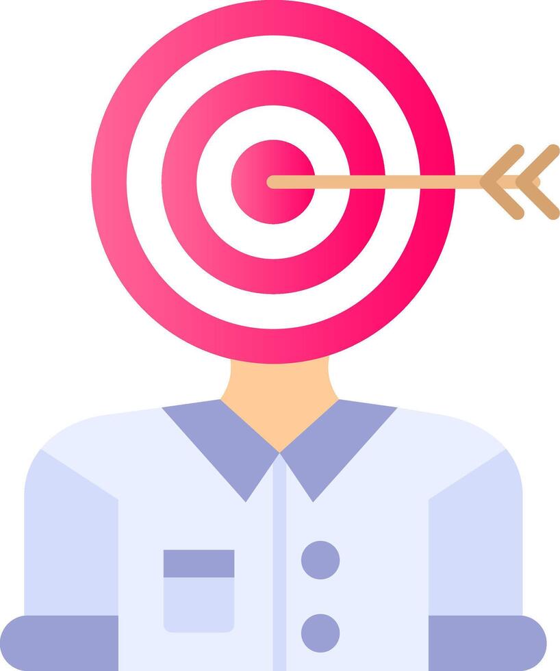 Audience Flat Gradient Icon vector