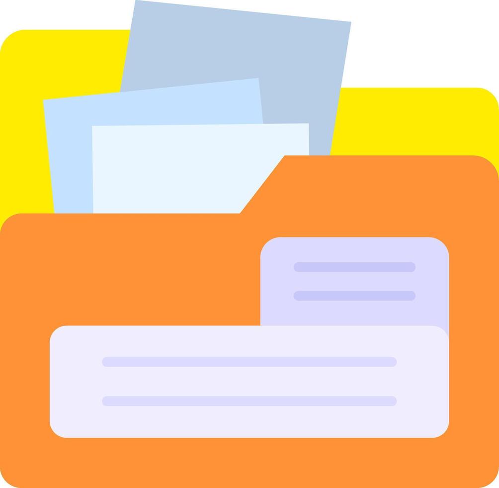 File Flat Gradient Icon vector