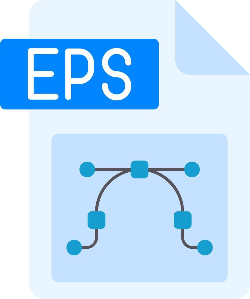 Eps file format Flat Gradient Icon vector