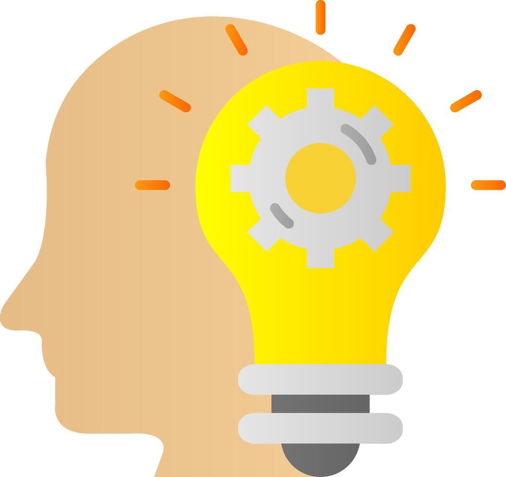 Imagination Flat Gradient Icon vector