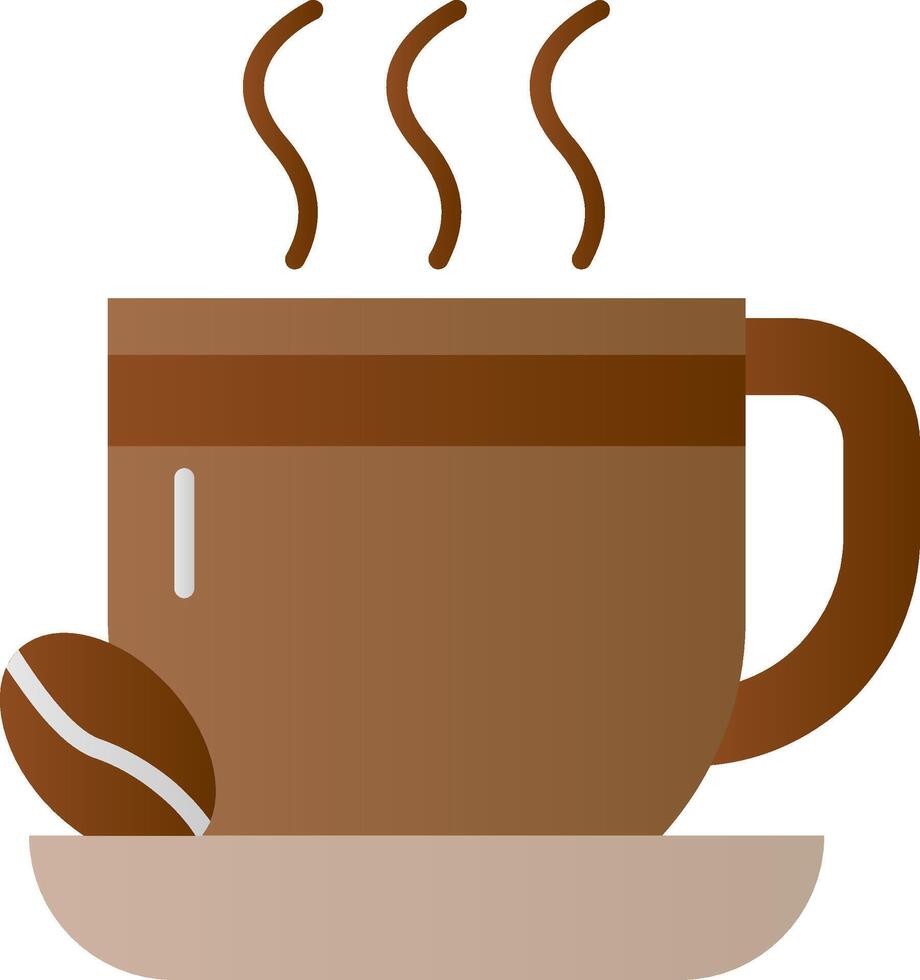 café plano degradado icono vector