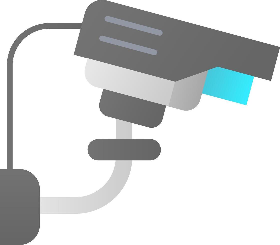 Cctv Flat Gradient Icon vector