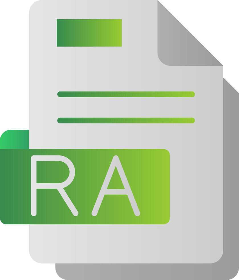Ra Flat Gradient Icon vector