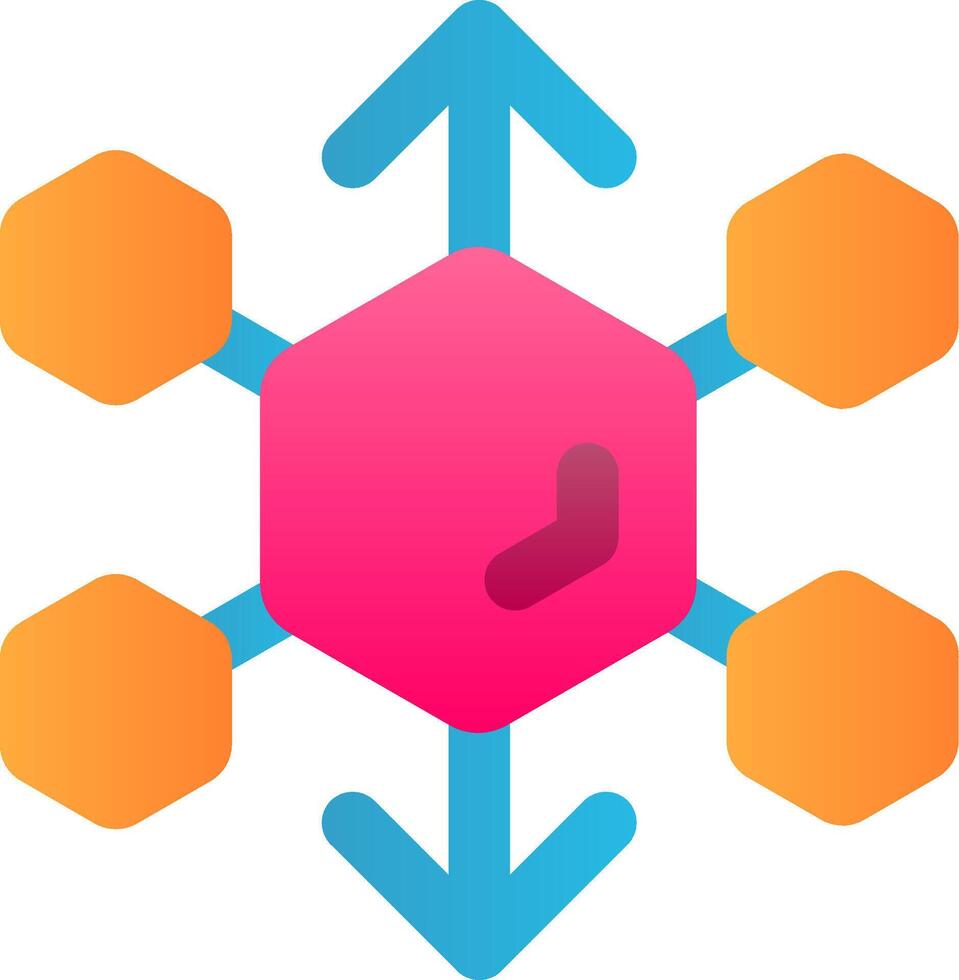 3d scale Flat Gradient Icon vector