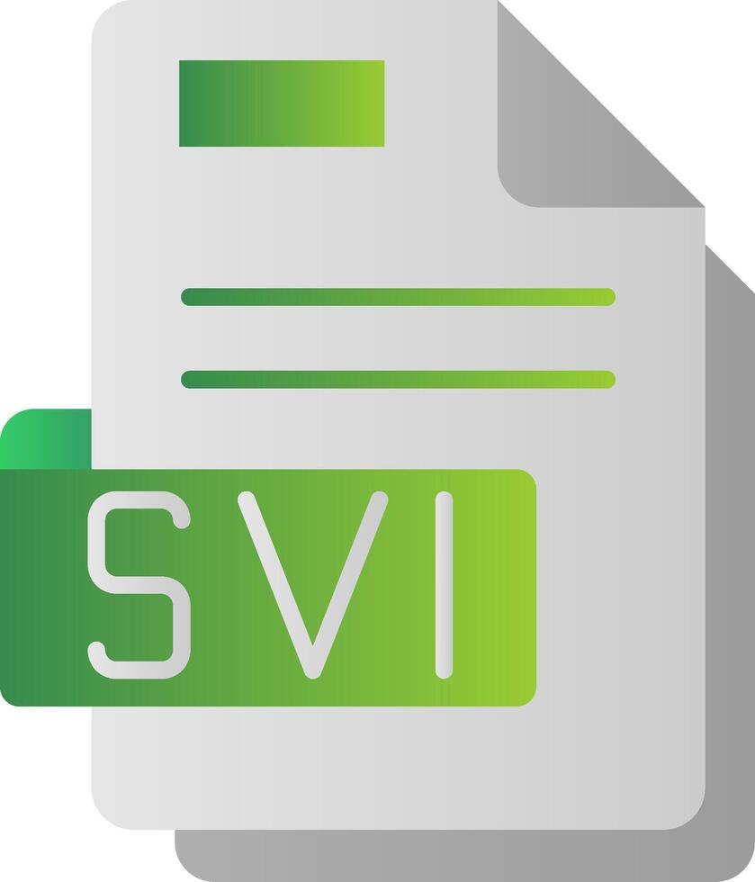 Svi Flat Gradient Icon vector