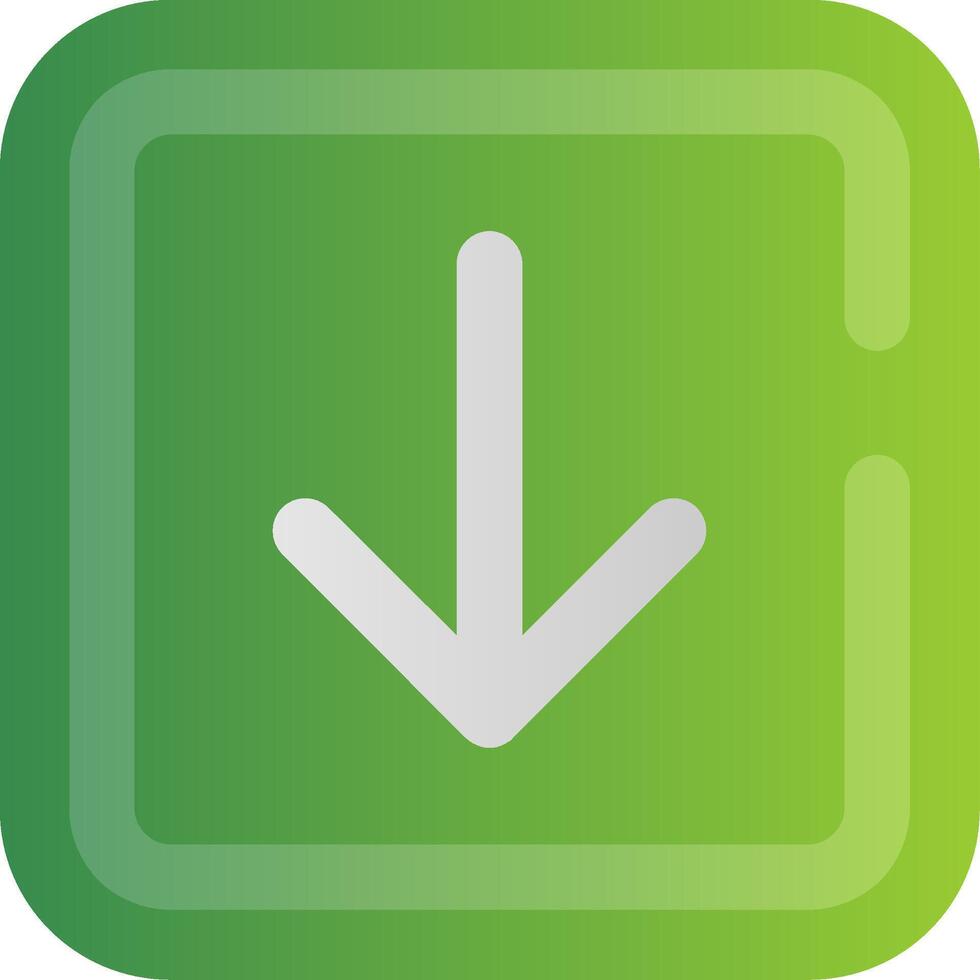 Arrow Flat Gradient Icon vector