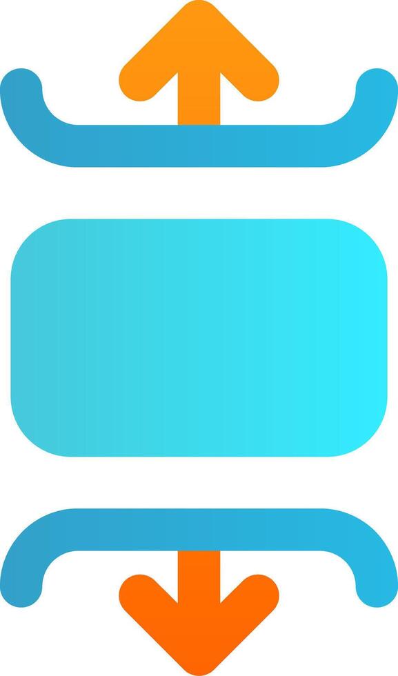Carousel vertical Flat Gradient Icon vector
