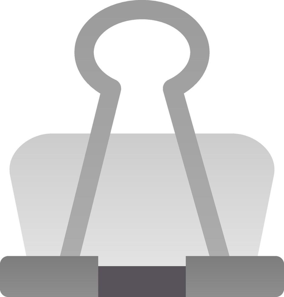 Binder clip Flat Gradient Icon vector