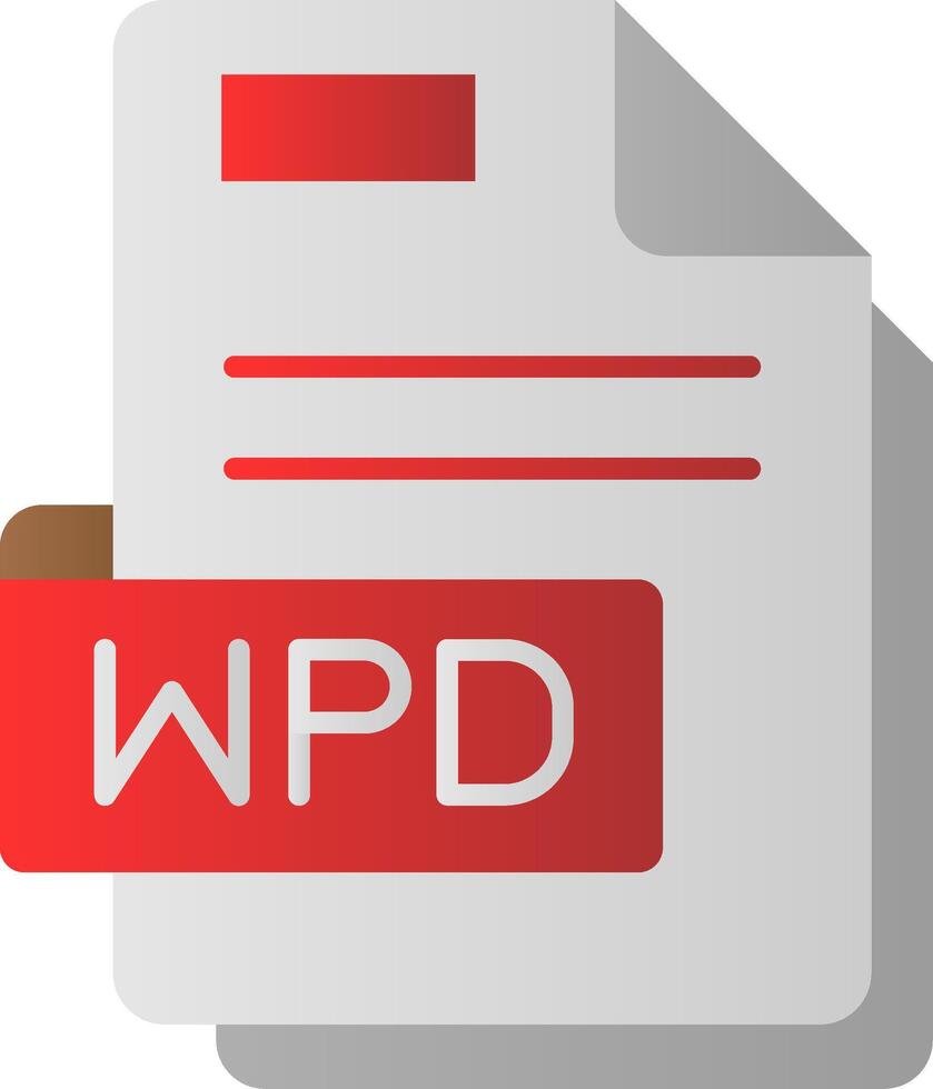 Wpd Flat Gradient Icon vector