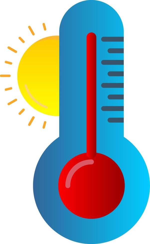 clima plano degradado icono vector