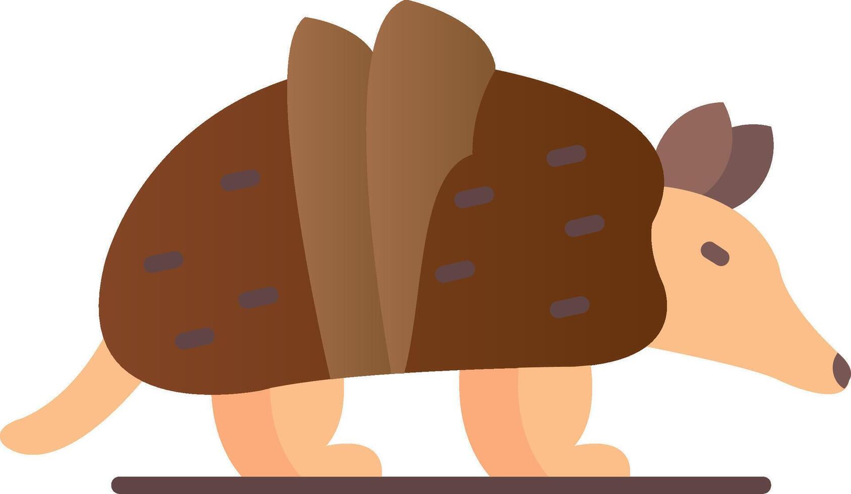 armadillo plano degradado icono vector