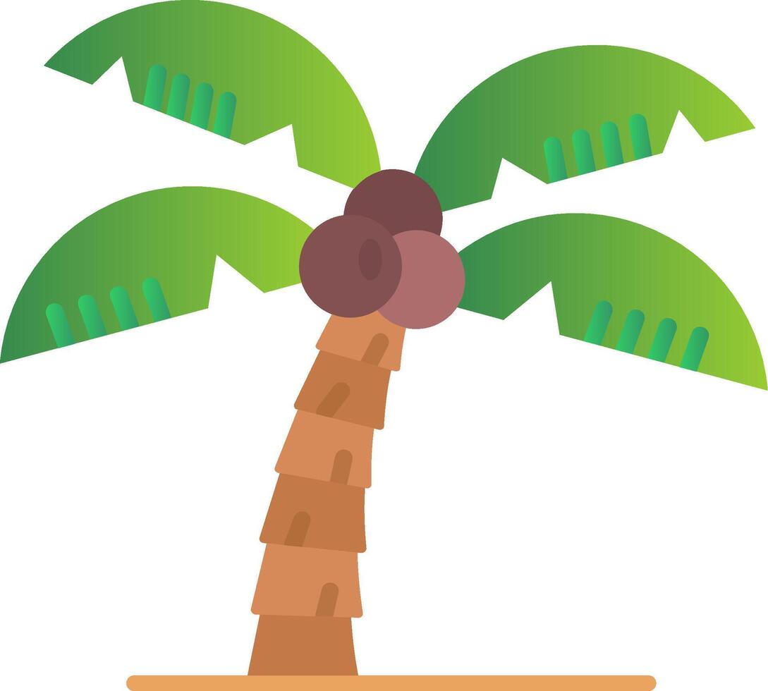 árbol plano degradado icono vector