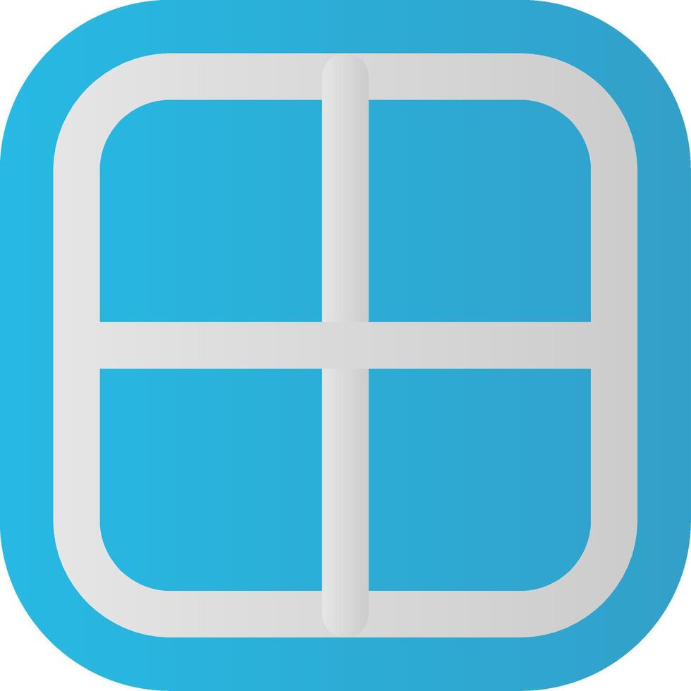 Layout Flat Gradient Icon vector