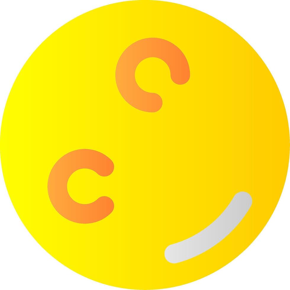 Moon Flat Gradient Icon vector