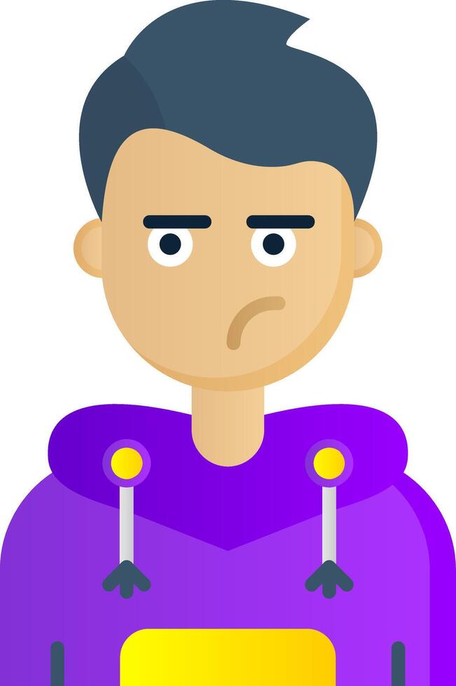 Liar Flat Gradient Icon vector