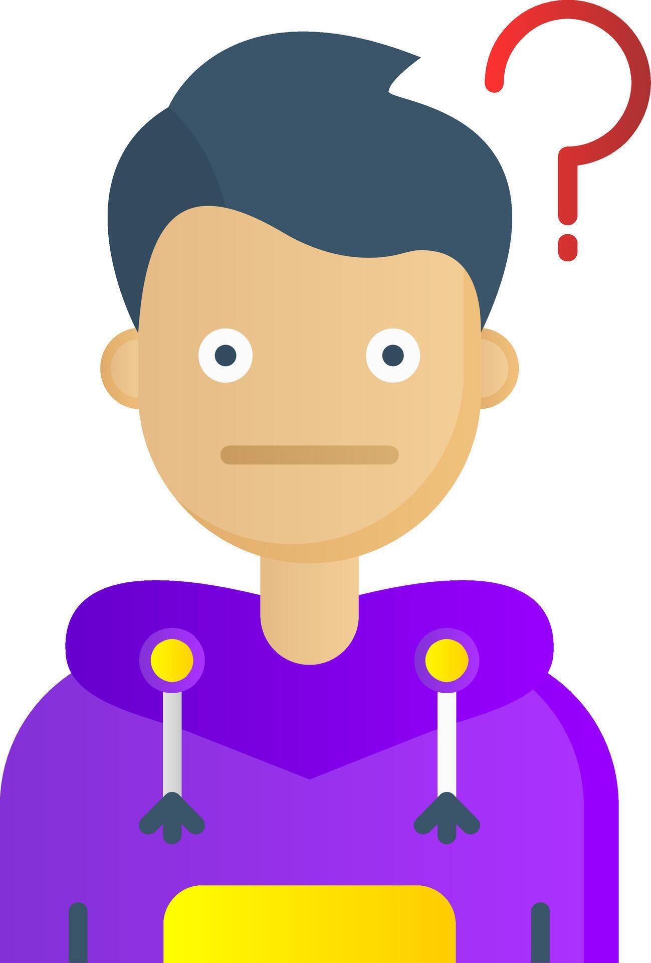 Thinking Flat Gradient Icon 38724660 Vector Art at Vecteezy