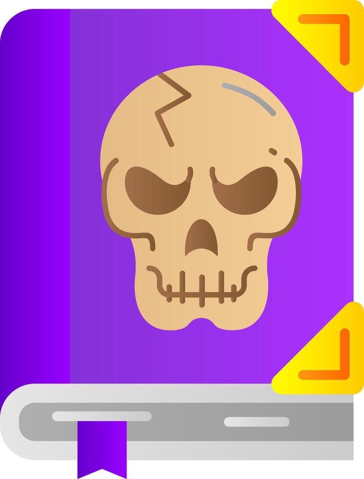 Horror Flat Gradient Icon vector