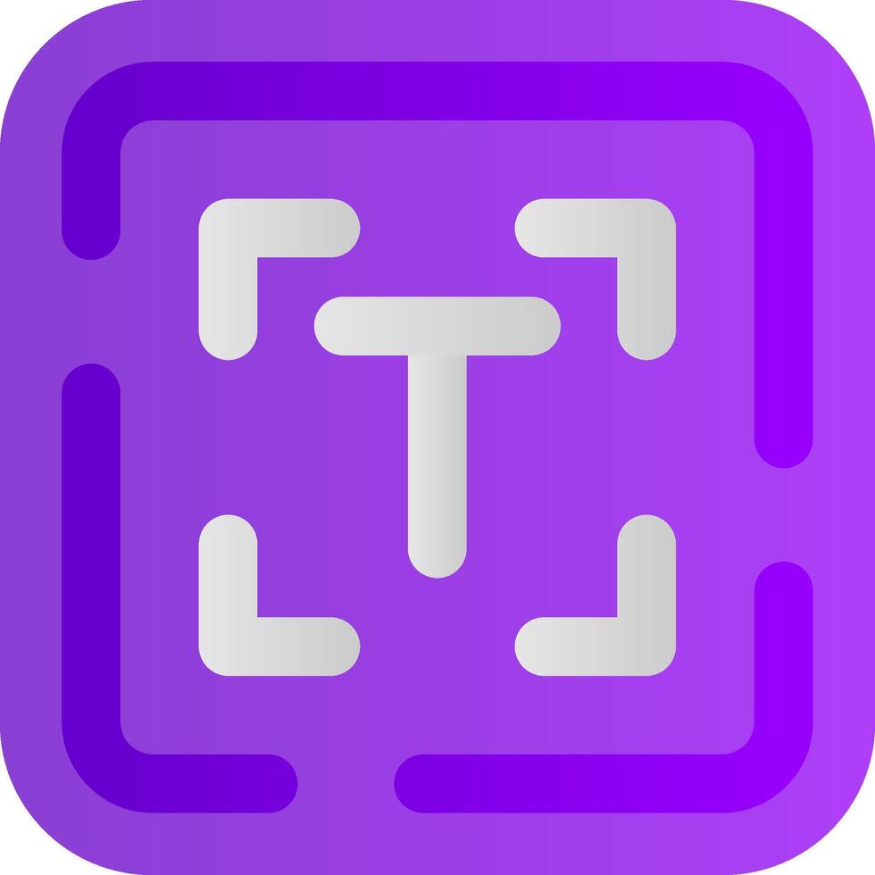 Edit text Flat Gradient Icon vector
