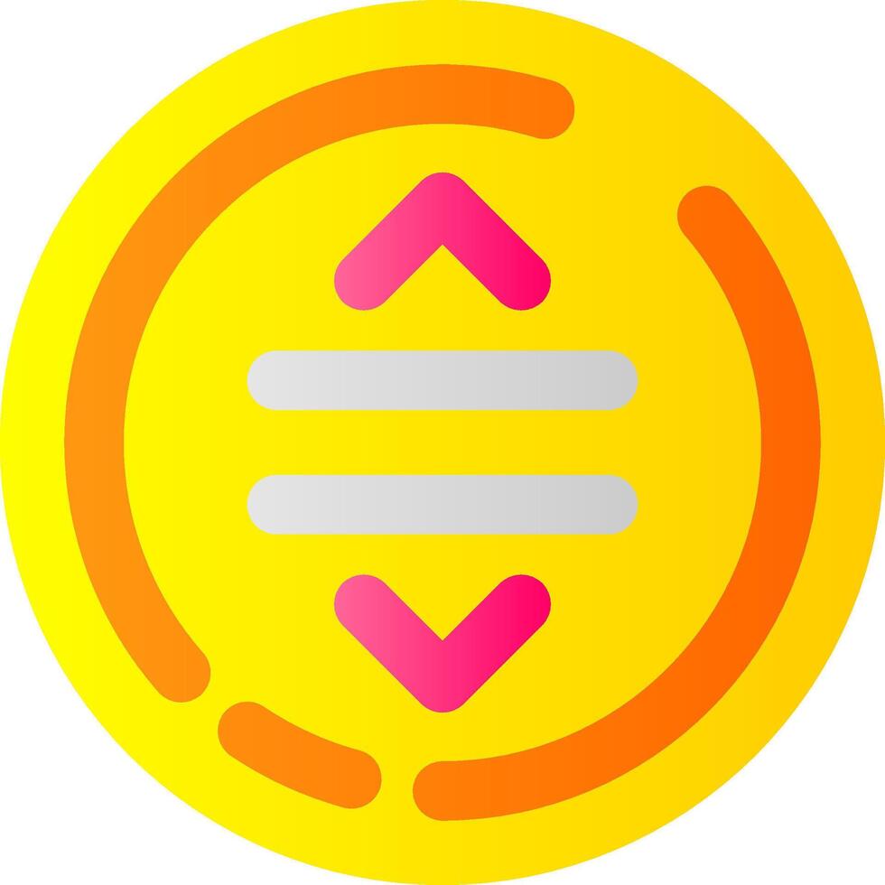 Drag Flat Gradient Icon vector