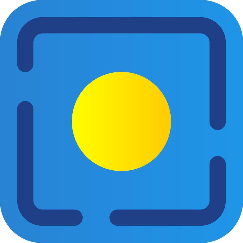 Dot Flat Gradient Icon vector