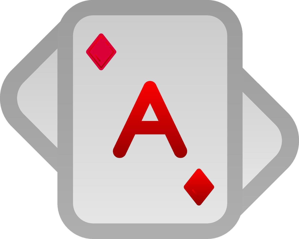 Aces Flat Gradient Icon vector