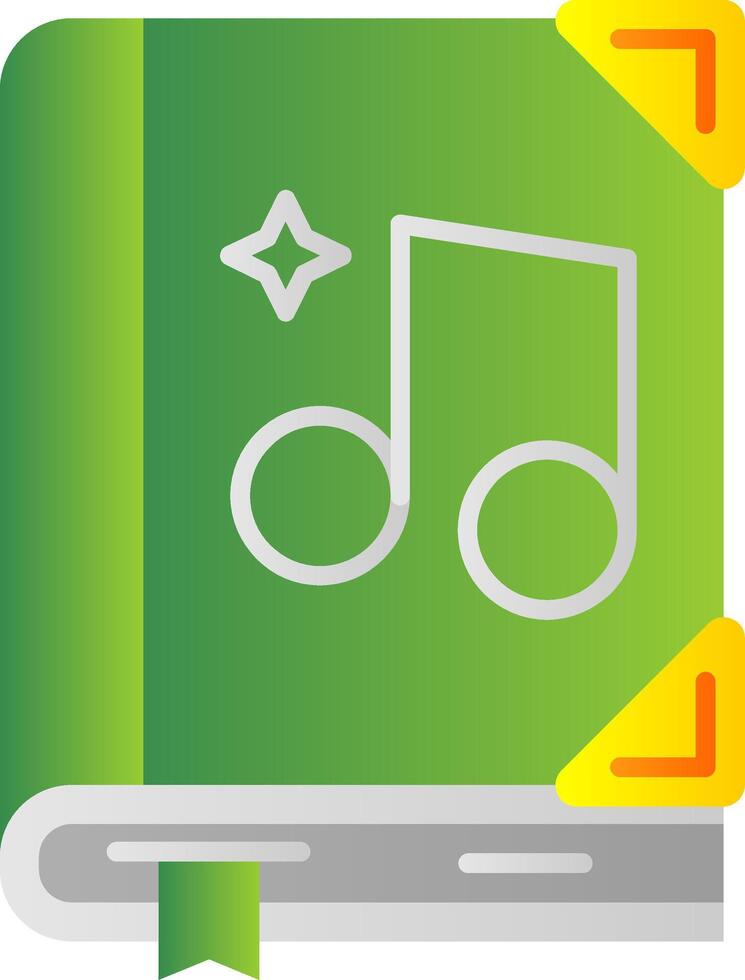 música plano degradado icono vector