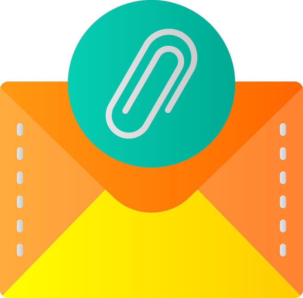Clipper Flat Gradient Icon vector