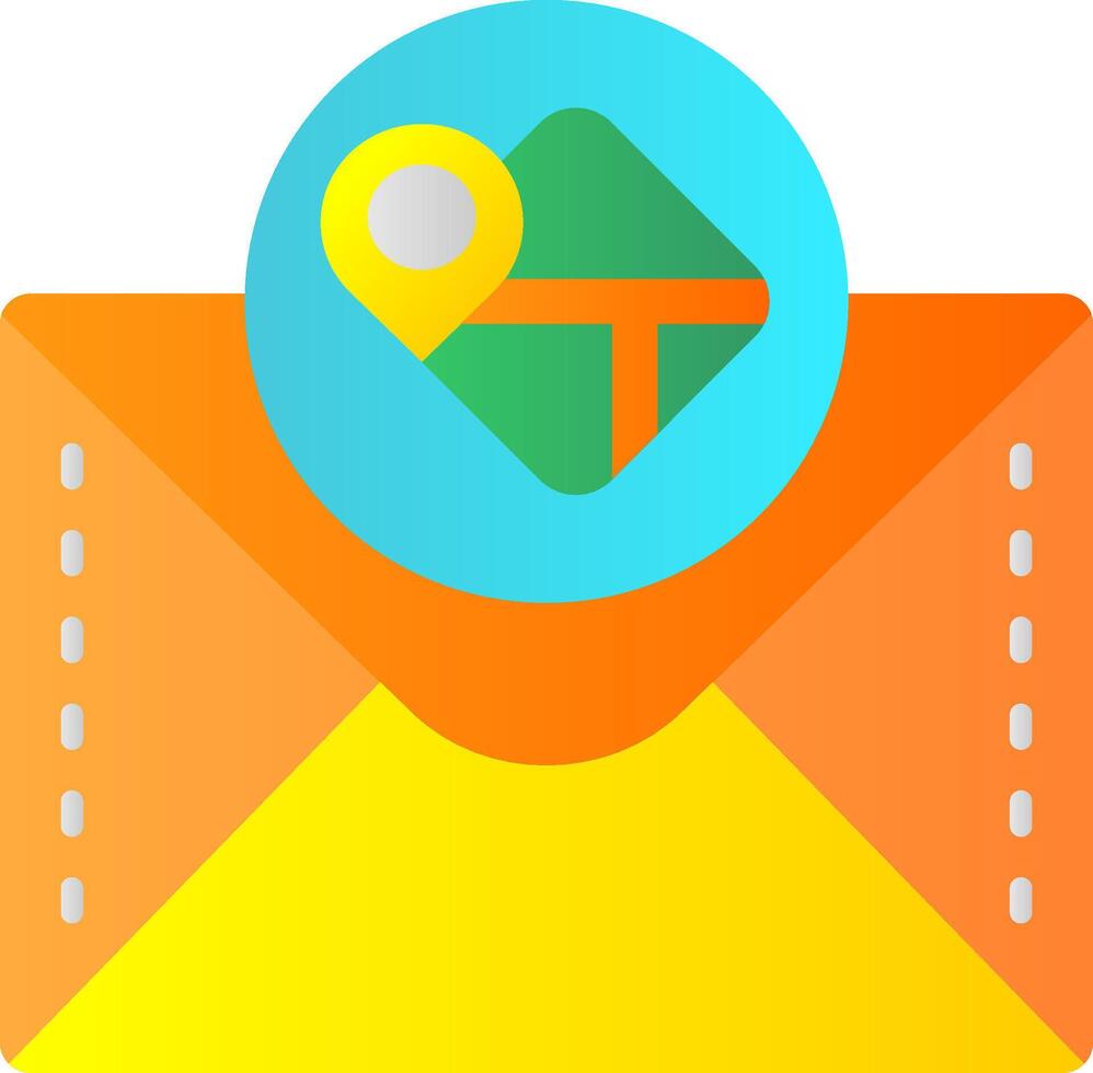 Location pin Flat Gradient Icon vector