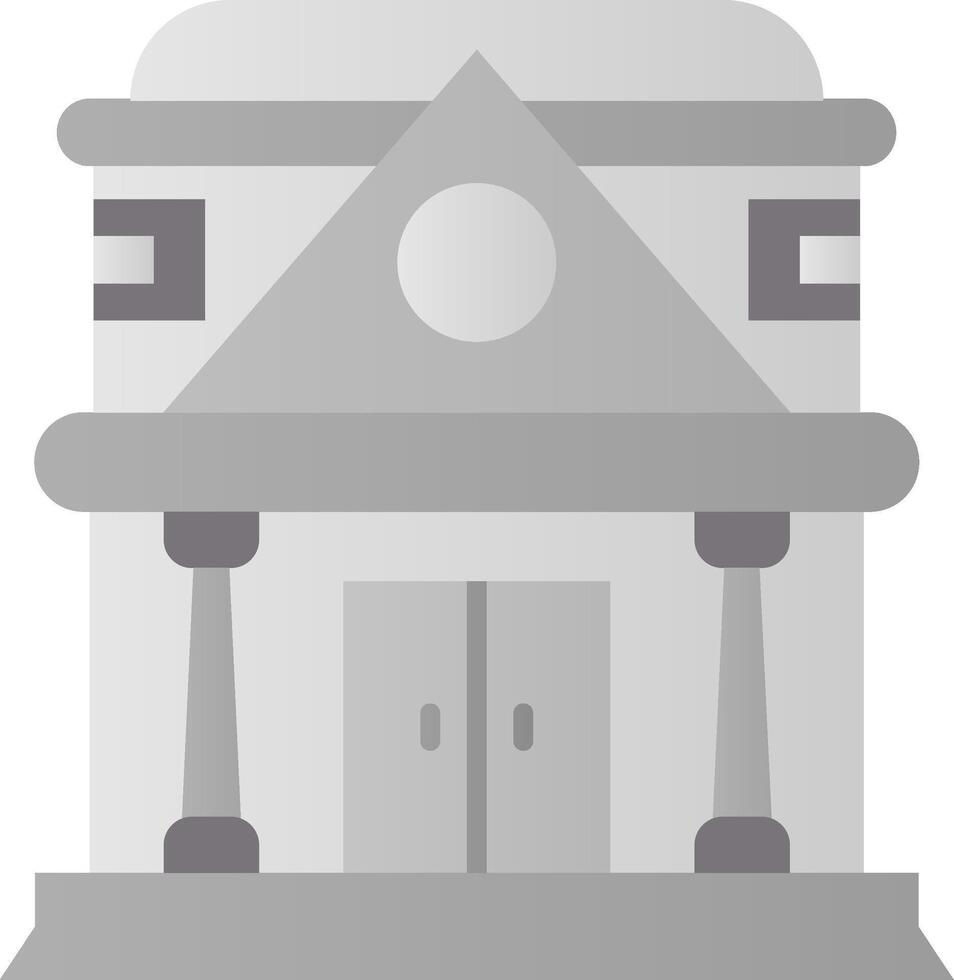 Museum Flat Gradient Icon vector