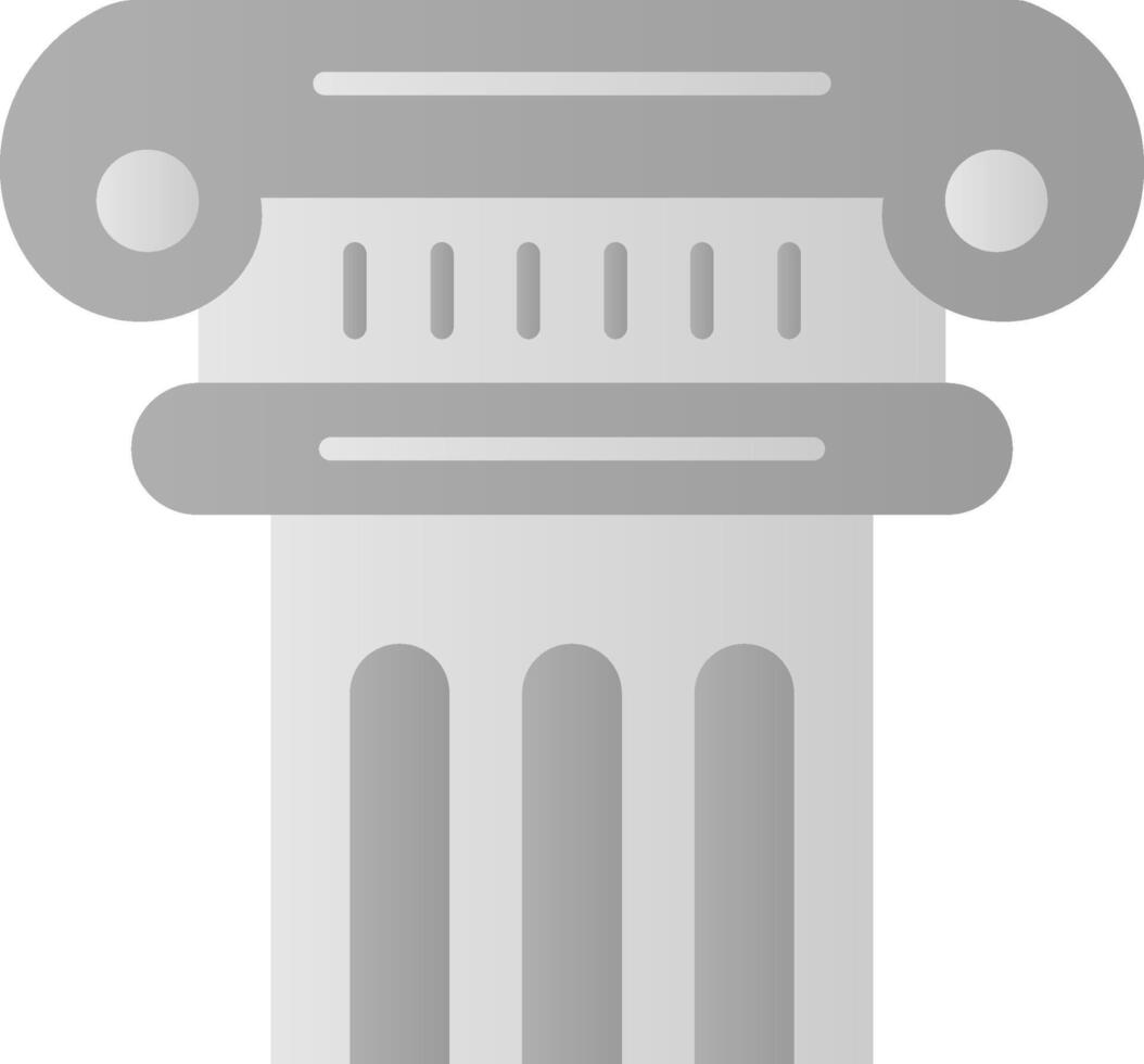 columna plano degradado icono vector