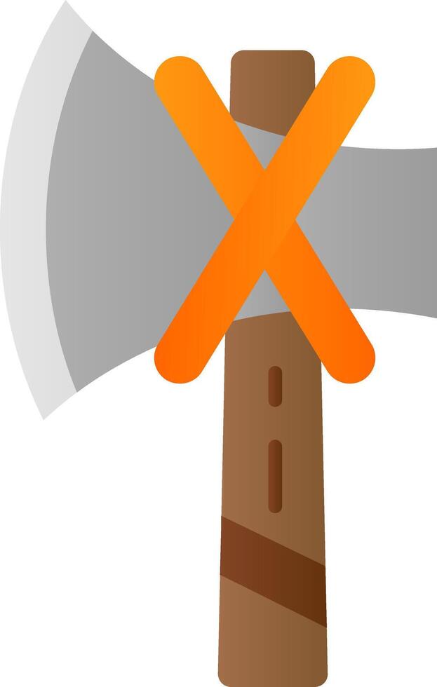 Axe Flat Gradient Icon vector