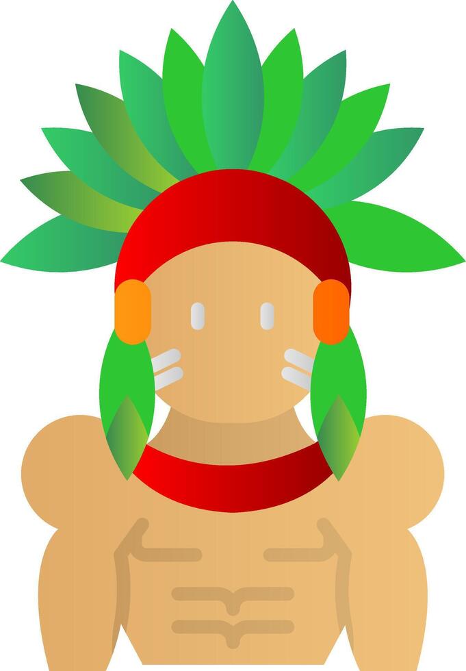 indio plano degradado icono vector