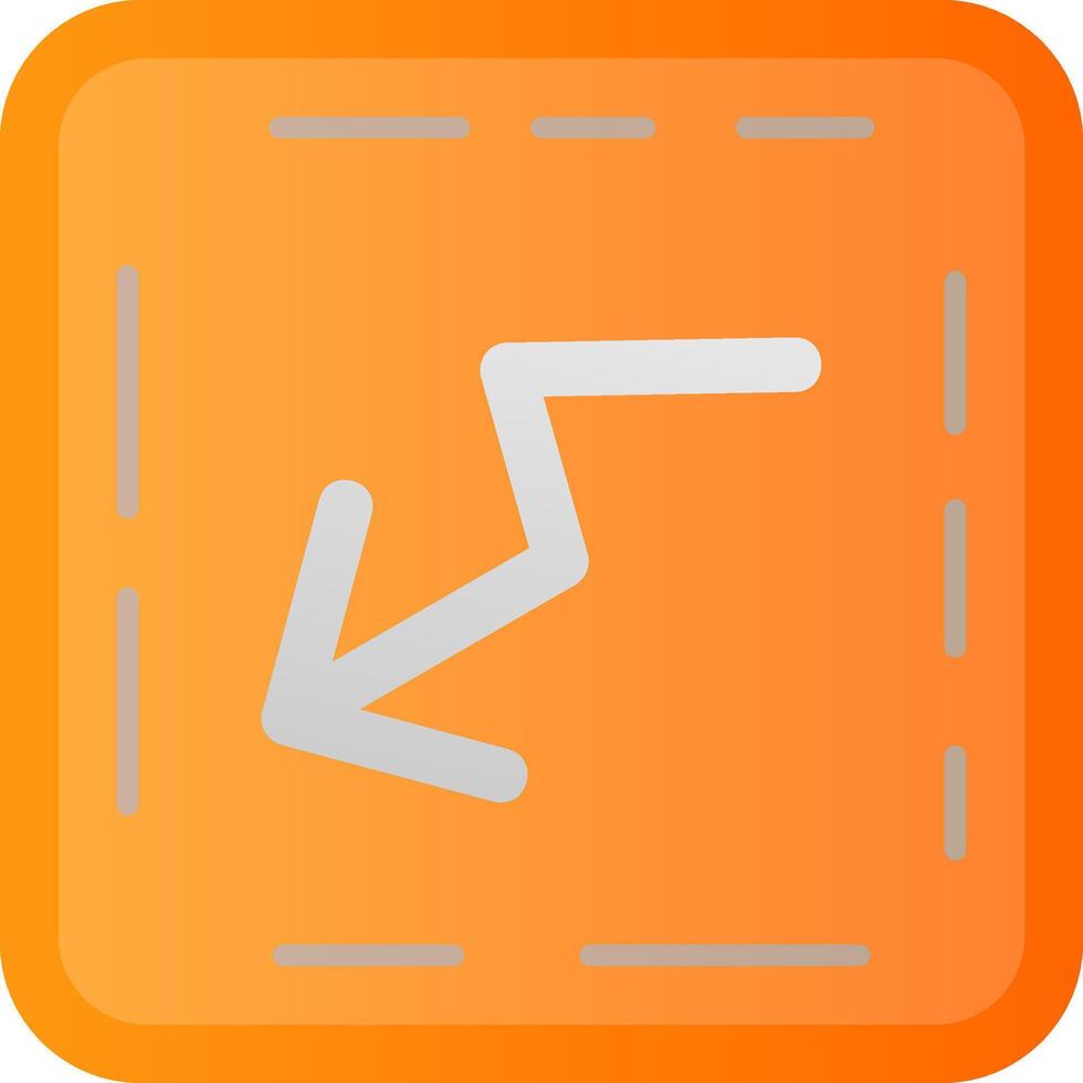 Trend Flat Gradient Icon vector