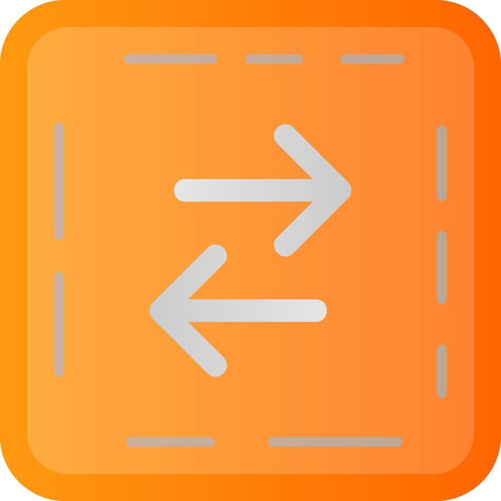 Swap Flat Gradient Icon vector