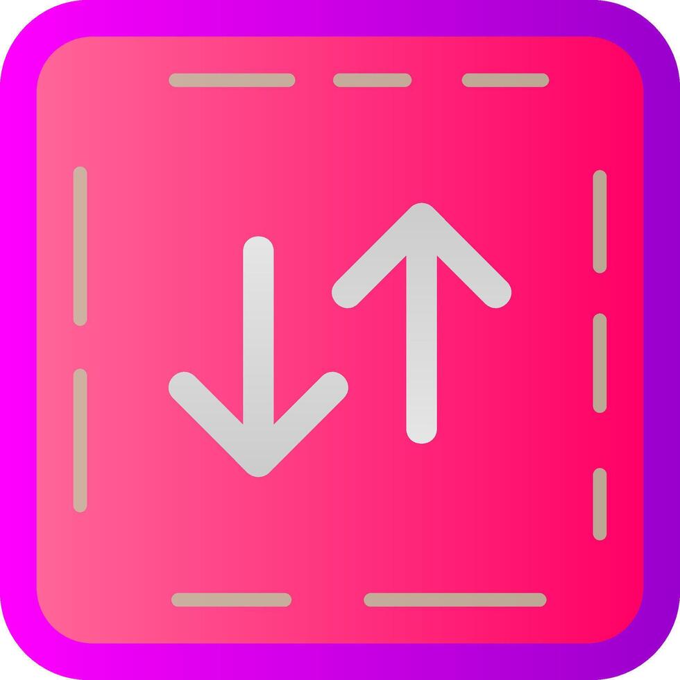 Swap Flat Gradient Icon vector