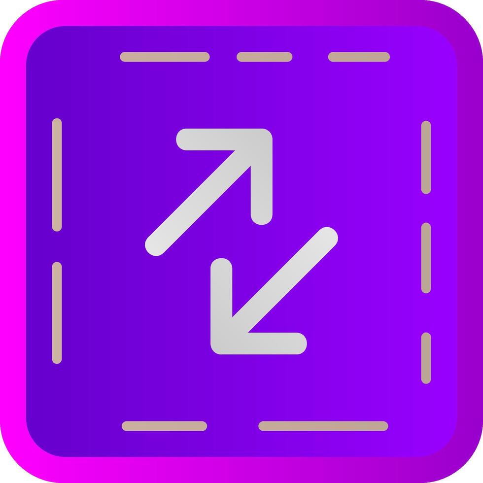 Swap Flat Gradient Icon vector