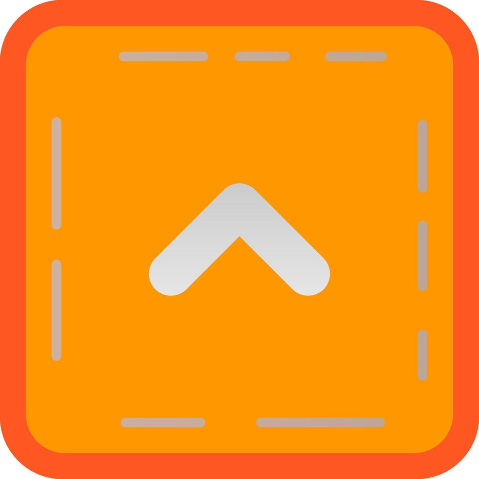 Chevron Flat Gradient Icon vector