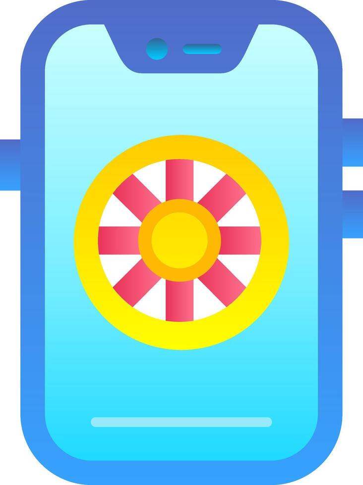 Lifesaver Flat Gradient Icon vector