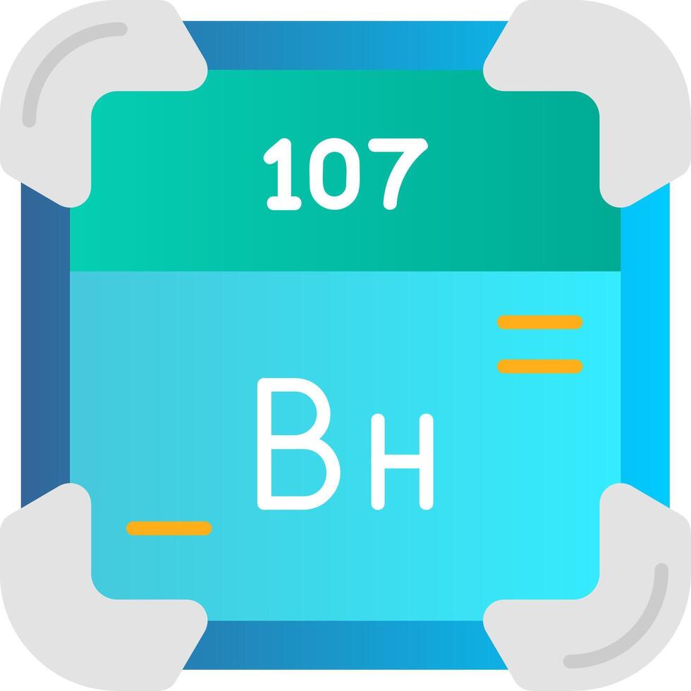 Bohrium Flat Gradient Icon vector