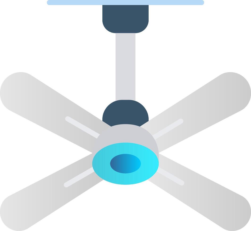 Fan Flat Gradient Icon vector