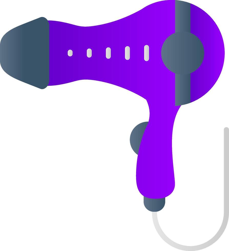 Hair dryer Flat Gradient Icon vector
