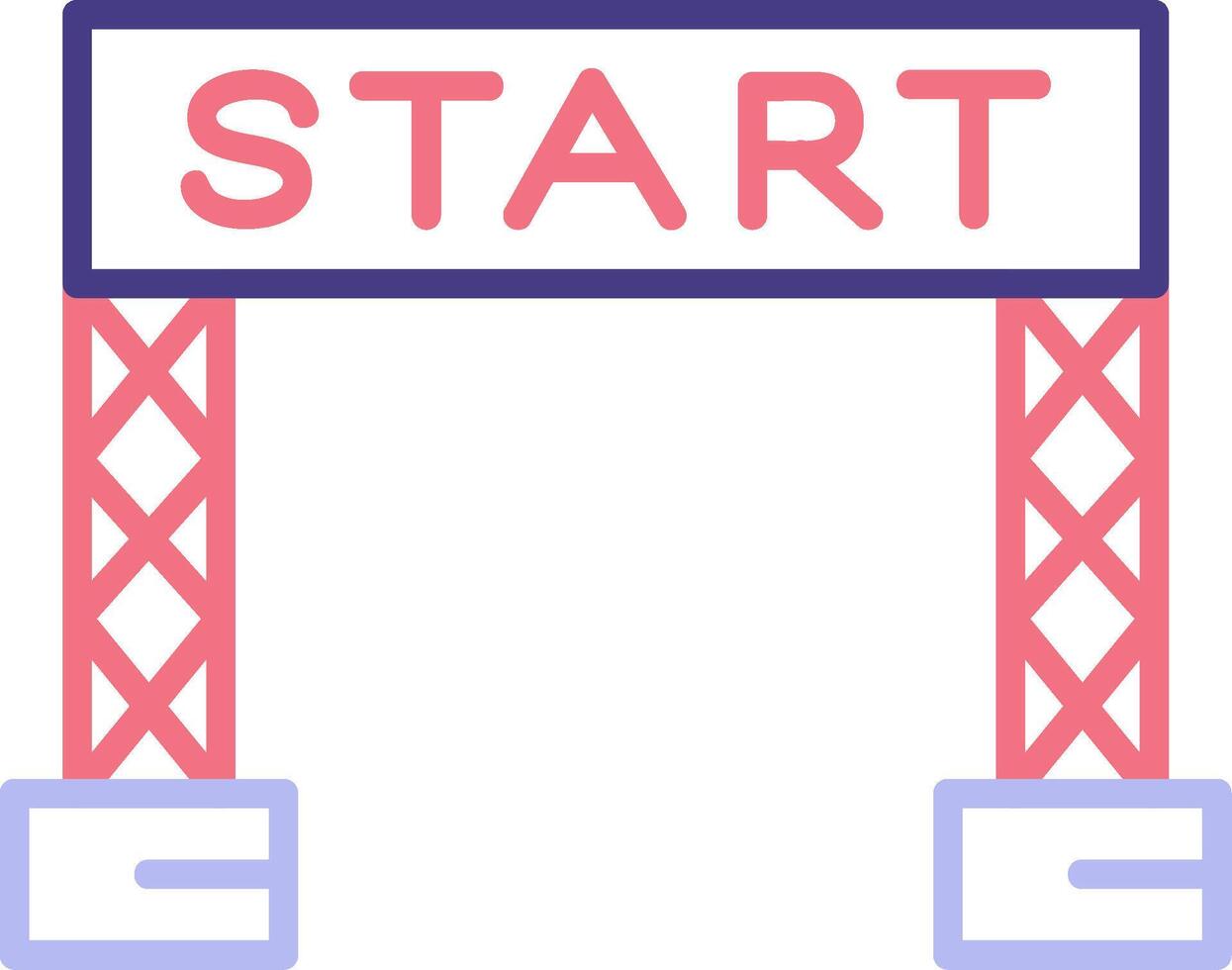 Start Line Vector Icon
