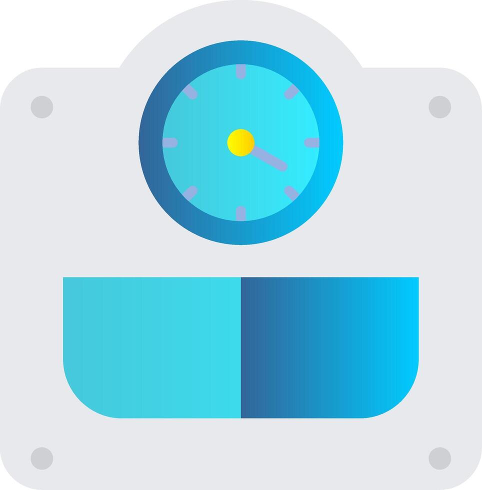Weight Flat Gradient Icon vector