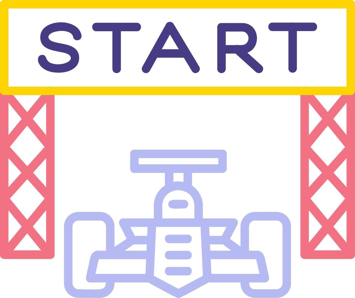 Starting Race  Vector Icon