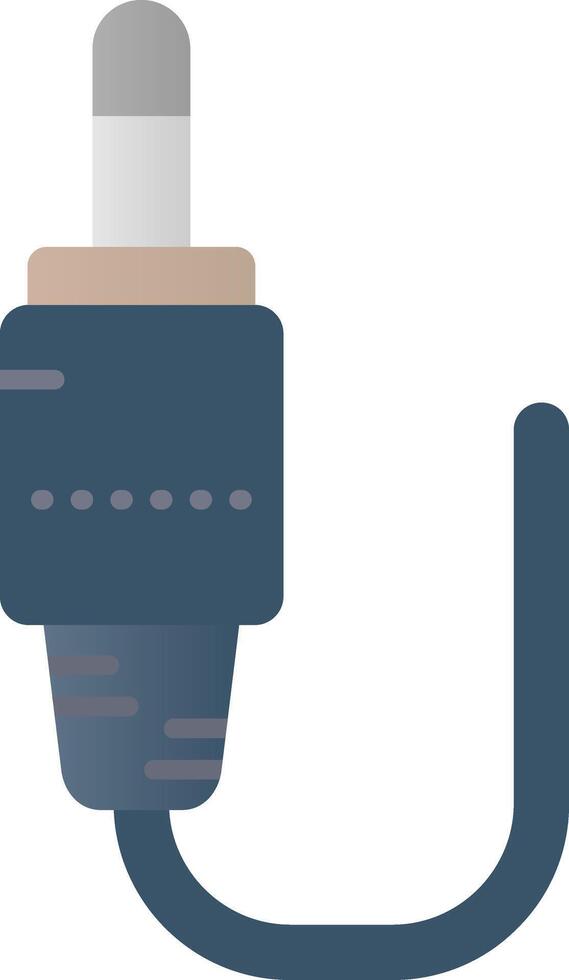 Audio cable Flat Gradient Icon vector